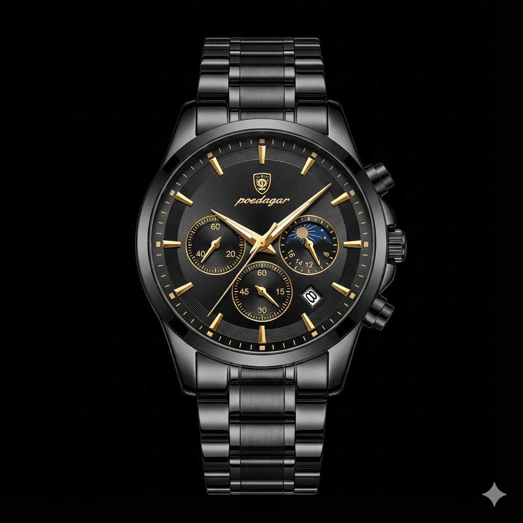Relógio Poedagar Nautilus All Black®