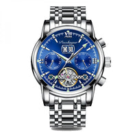 Pulseira de Aço e Fundo Azul