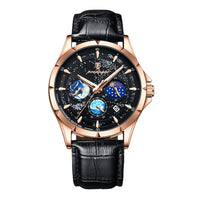 Pulseira de Couro e Fundo Preto